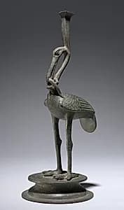 Ibis Eating a Lizard by Unknown Artist