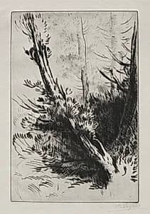 In the Woods by Alphonse Legros (French, 1837–1911)