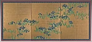 Irises by Watanabe Shikō (Japanese, 1683–1755)
