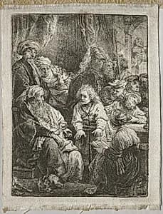 Joseph Telling his Dreams by Rembrandt van Rijn (Dutch, 1606–1669)