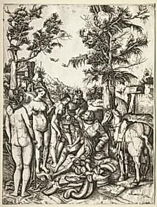 Judgment of Paris by Hieronymus Hopfer (German)
