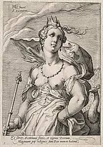 Juno by Jan Saenredam (Dutch, 1565–1607)