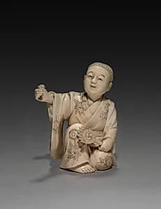 Kneeling Boy by Unknown Artist
