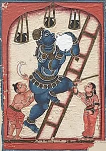 Krishna Stealing Curds