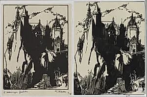 L'Allemagne feedale by Auguste Louis Lepère (French, 1849–1918)