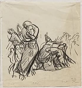 L'Incendie de Louvain by Auguste Louis Lepère (French, 1849–1918)