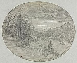 Landscape by François-Auguste Ravier (French, 1814–1895)