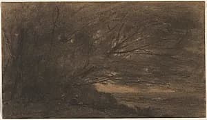 Landscape (The Large Tree) by Jean Baptiste Camille Corot (French, 1796–1875)