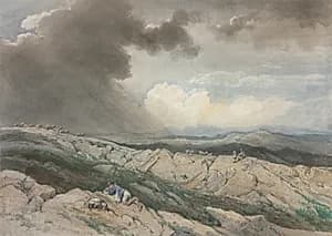 Landscape with Shepherds by Jules Joseph Augustin Laurens (French, 1825–1901)