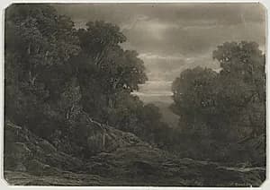 Landscape with Trees by Jean-Philippe George (Swiss, 1818–1888)