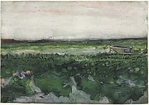 Landscape with Wheelbarrow by Vincent van Gogh (Dutch, 1853–1890)