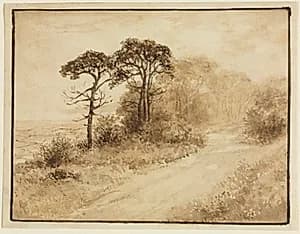 Landscape with Winding Road by Thomas Doughty (American, 1793–1856)