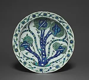 Large Dish with Artichokes by Unknown Artist