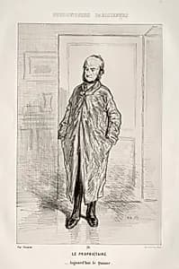 Le Propriétaire by Paul Gavarni (French, 1804–1866)