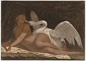 Leda and the Swan by Adolphe Yvon (French, 1817–1893)