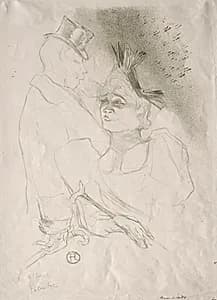 Lender and Baron by Henri de Toulouse-Lautrec (French, 1864–1901)