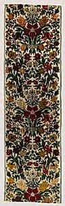 Length of Floral Velvet by Unknown Artist