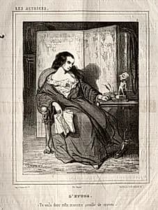 Les Actrices:  L'Etude by Paul Gavarni (French, 1804–1866)