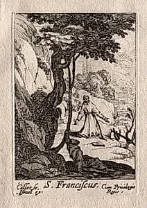 Les Penitents:  St. François by Jacques Callot (French, 1592–1635)