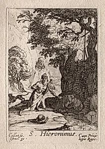 Les Penitents:  St. Jérome by Jacques Callot (French, 1592–1635)