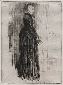 Little Velvet Dress by James McNeill Whistler (American, 1834–1903)