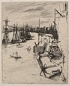 Little Wapping by James McNeill Whistler (American, 1834–1903)