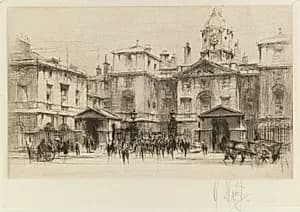 London Set: Horseguards by William Walcot (British, 1874–1943)
