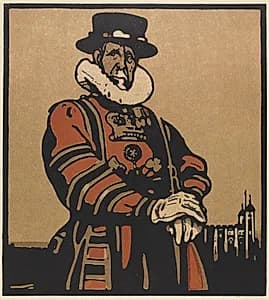 London Types: Beefeater by William Nicholson (British, 1872–1949)