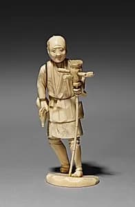 Man Holding a Standard by Unknown Artist
