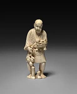 Man Holding Fruit by Unknown Artist