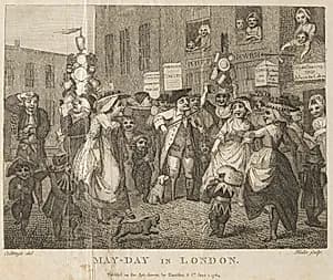 May-Day in London by William Blake (British, 1757–1827)