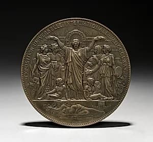Medal (obverse) by Eugène André Oudiné (French, 1810–1887)