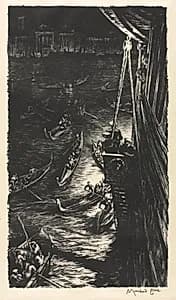 Midnight at Venice by Muirhead Bone (British, 1876–1953)