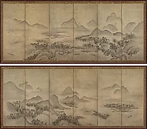 Moonlit Landscape by Unknown Artist