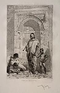 Moroccan Family by Mariano Fortuny (Spanish, 1838–1874)