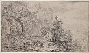 Mountainous Landscape by Nicolaes Berchem (Dutch, 1620–1683)