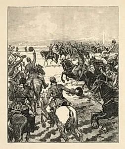 Napoleanic Battle Scene by Daniel Urrabieta Vierge (Spanish, 1851–1904)