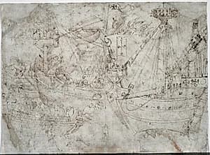 Navicella (recto) by Parri Spinelli (Italian, 1387–c. 1453)