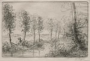 Near the Mill by Alphonse Legros (French, 1837–1911)