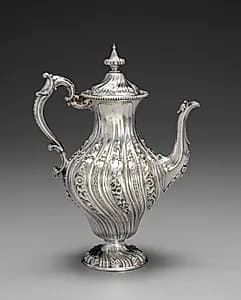 Neo-Rococo Coffee Pot by Elkington & Co. (British)