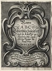 New ABC Booklet by Lucas Kilian (German, 1579–1637)