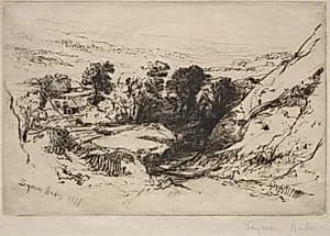 Nine Barrow Down by Francis Seymour Haden (British, 1818–1910)