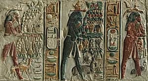 Nome Gods Bearing Offerings by Unknown Artist