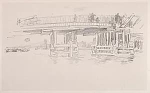 Old Battersea Bridge by James McNeill Whistler (American, 1834–1903)