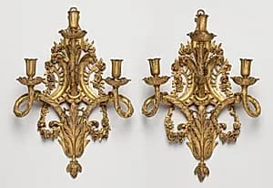 Pair of Candle Brackets by Unknown Artist