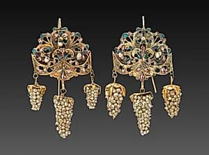 Pair of Earrings by Unknown Artist