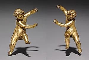 Pair of Putti by Unknown Artist