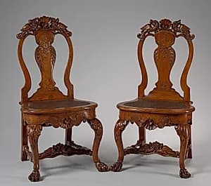 Pair of Side Chairs by Unknown Artist