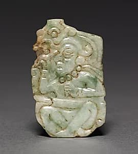 Pendant with Scribe Figure by Unknown Artist