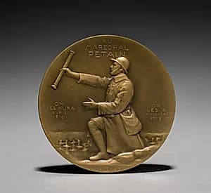 Petain Medal (reverse)